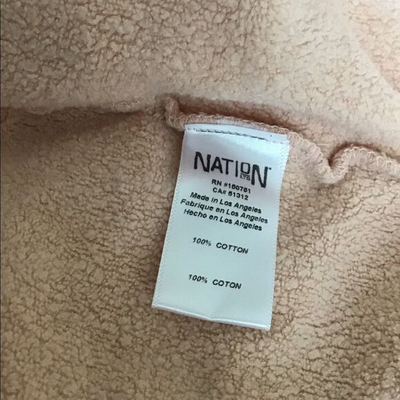 NatioN LTD By Jen Menchea Distressed Hoodie Sz S - Picture 4 of 4